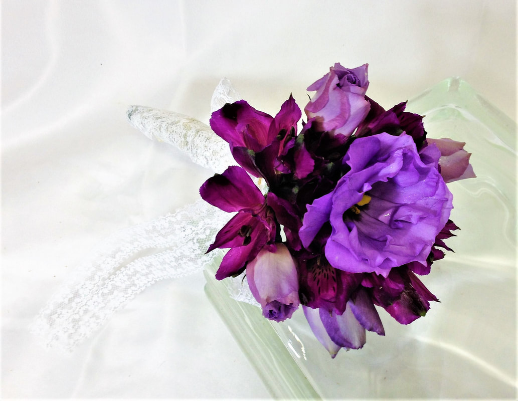 Purple Throw Bouquet