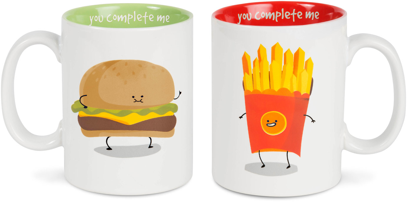 Burger & Fries Mug Set