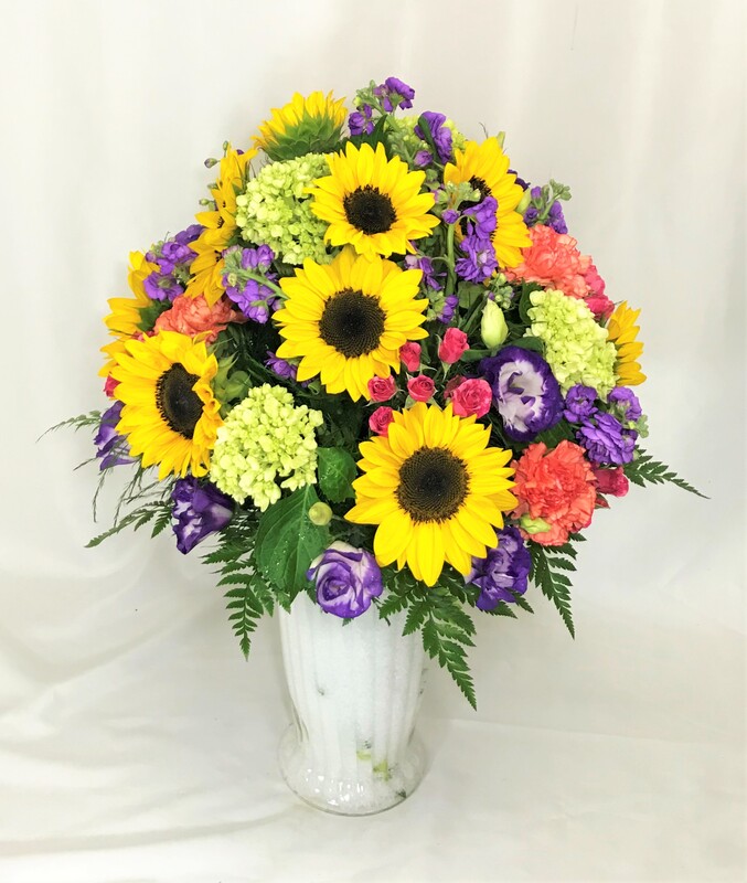 Large Sunflower Vase