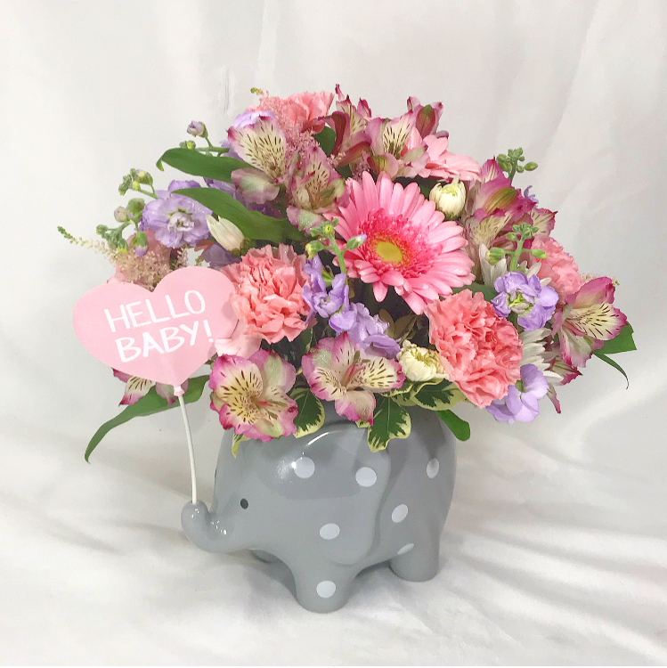 Baby Girl Elephant Bouquet