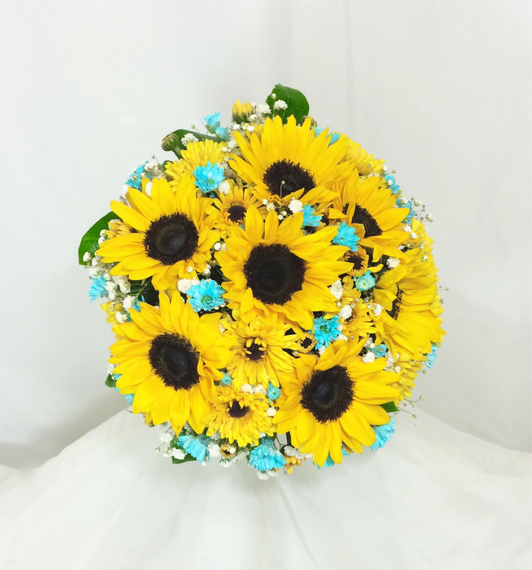Sunflower & Viking Bridal Bouquet