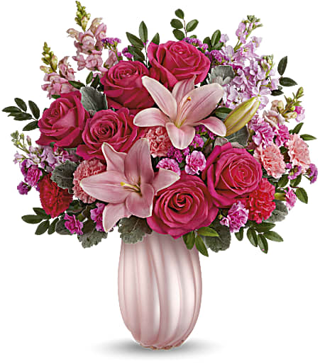 Rosy Swirls Bouquet - Premium