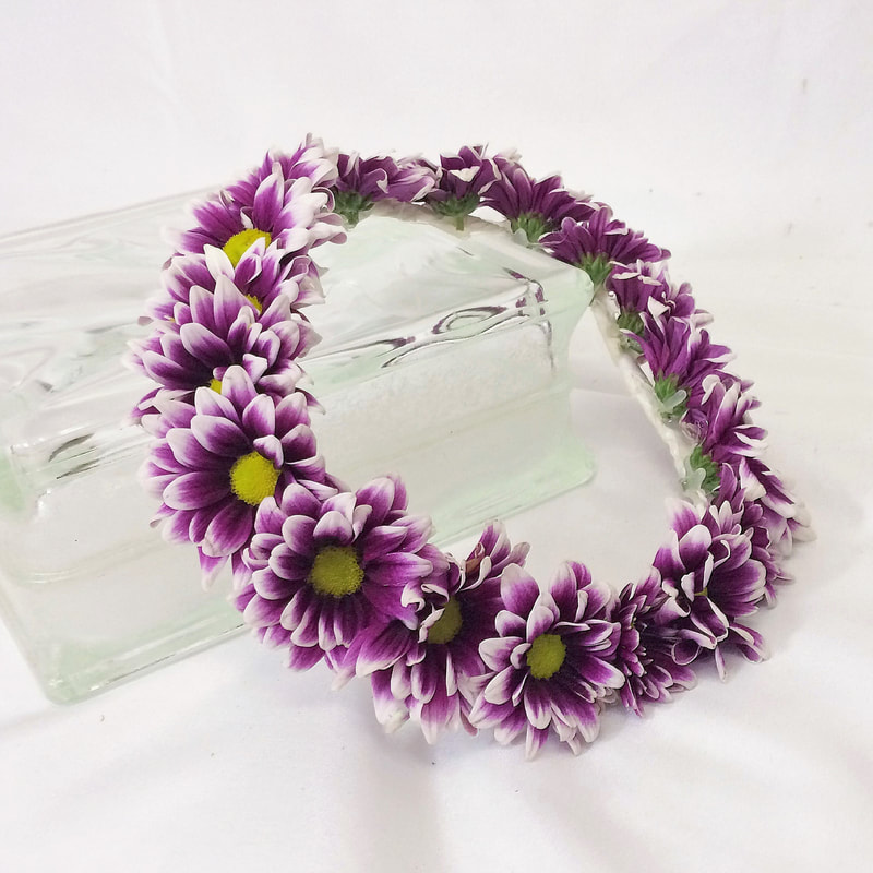 Purple Daisy Flower Crown