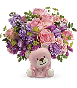 Beautiful Arrival Bear Bouquet - Deluxe