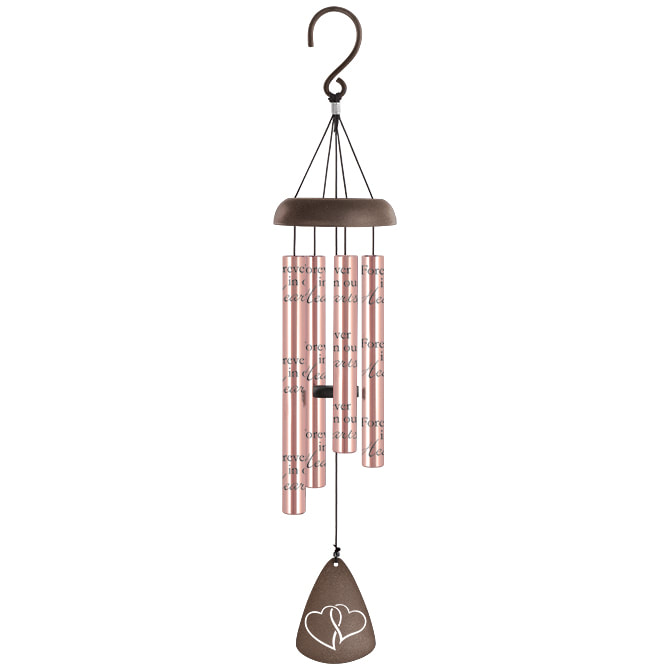 In Our Hearts Rose Gold Sonnet Chime
