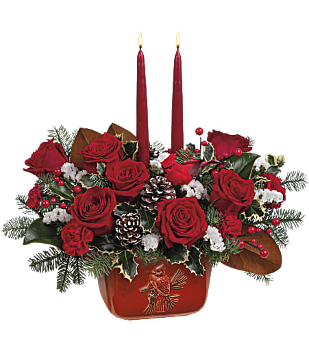 Classic Cardinal Centerpiece - Premium