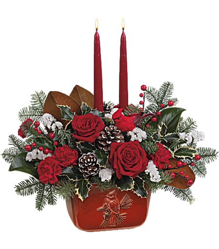 Classic Cardinal Centerpiece - Standard