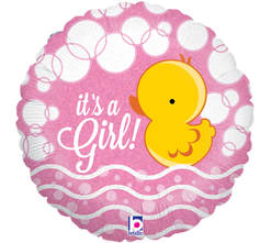 Baby Girl Mylar Balloon