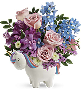Enchanting Pastels Unicorn Bouquet - Deluxe