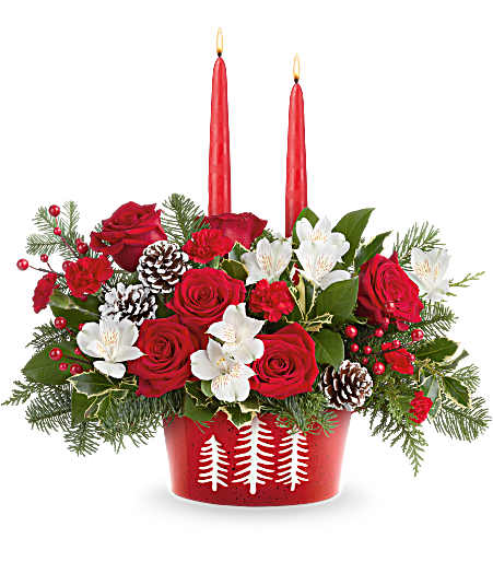 Evergreen Charm Centerpiece - Deluxe