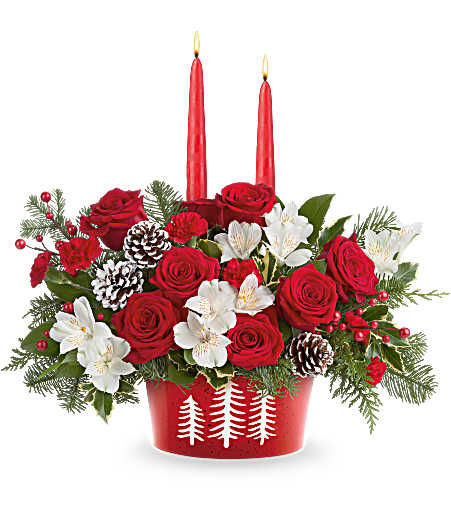 Evergreen Charm Centerpiece- Premium