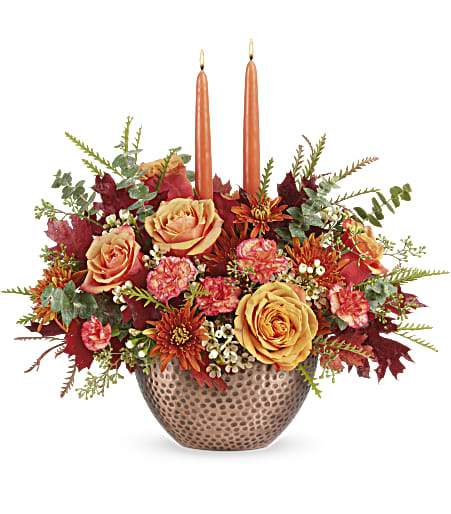 Gleaming Copper Centerpiece - Deluxe