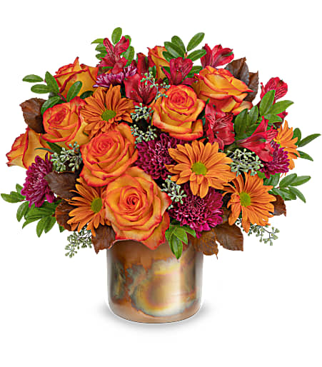Harvest Blooms Bouquet - Premium