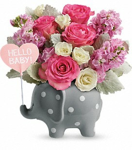Teleflora's Hello Sweet Baby - Pink - Standard