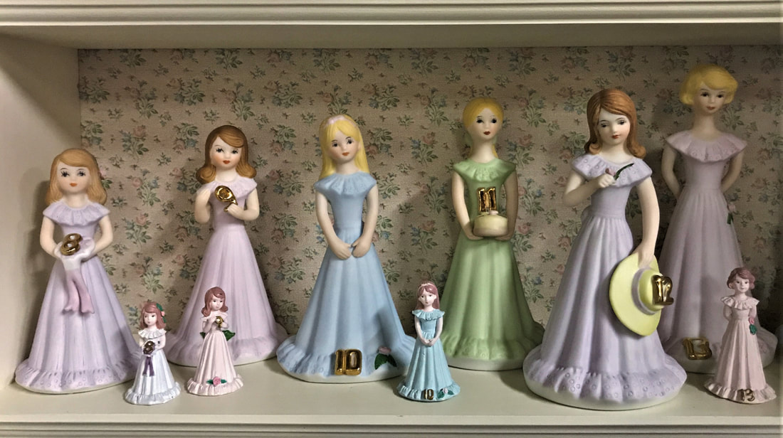 Growing up girls figurines