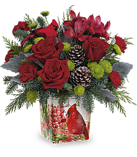 Ode To The Cardinal Bouquet - Deluxe