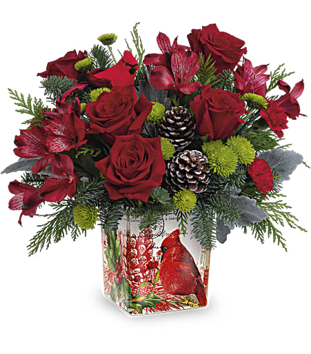 Ode To The Cardinal Bouquet - Premium