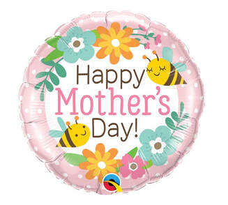 Happy Mother's Day Bees Mylar Balloon