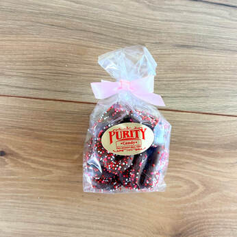 Valentine's Day Chocolate Covered Pretzels