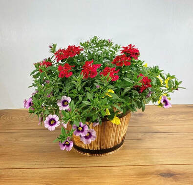 New Mother's Day Whickey Barrel planter