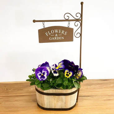 Springtime Barrel Planter