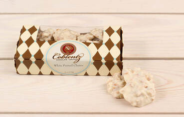 Coblentz White Chocolate Covered Pretzel Clusters