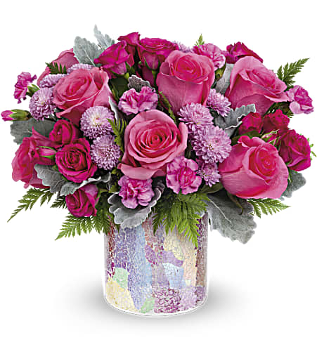 Radiantly Rosy Bouquet - Premium