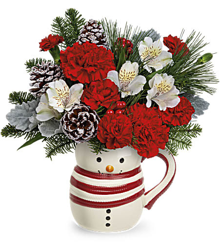 Send A Hug Christmas Frosty Bouquet - Standard