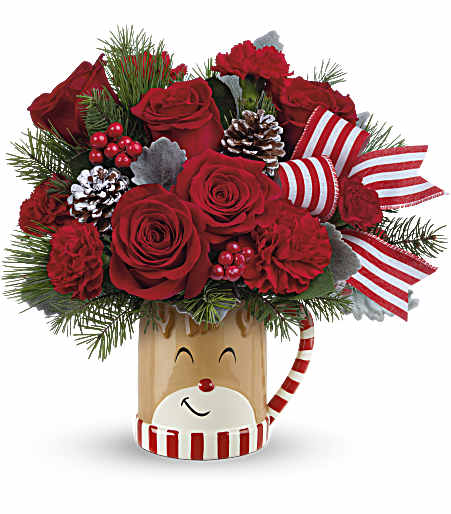 Send A Hug Reindeer Wish Bouquet - Deluxe