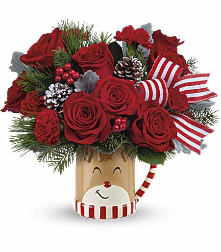 Send A Hug Reindeer Wish Bouquet - Premium