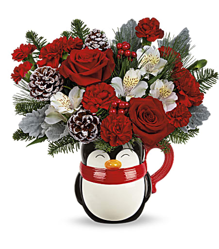 Send A Hug Snowy Smile Bouquet  - Deluxe