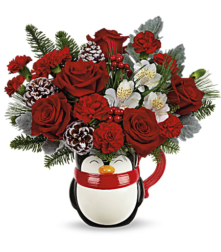 Send A Hug Snowy Smile Bouquet - Premium