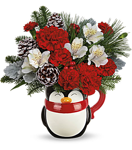 Send A Hug Snowy Smile Bouquet - Standard