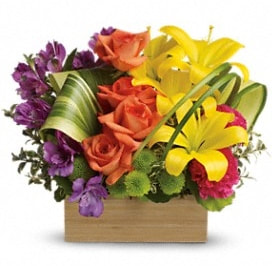 Teleflora's Shades Of Brilliance Bouquet - Deluxe