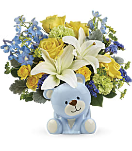 Sunny Cheer Bear Bouquet - Deluxe