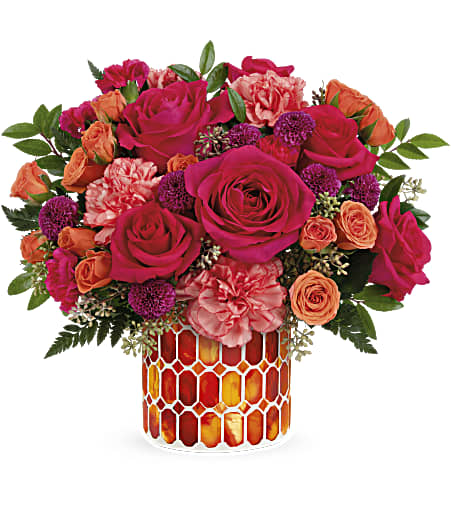 Sunset Blooms Bouquet - Premium