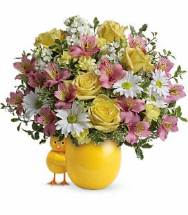 Teleflora's Sweet Peep Bouquet - Baby Pink - Premium