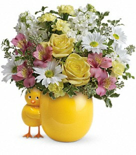 Teleflora's Sweet Peep Bouquet - Baby Pink - Standard